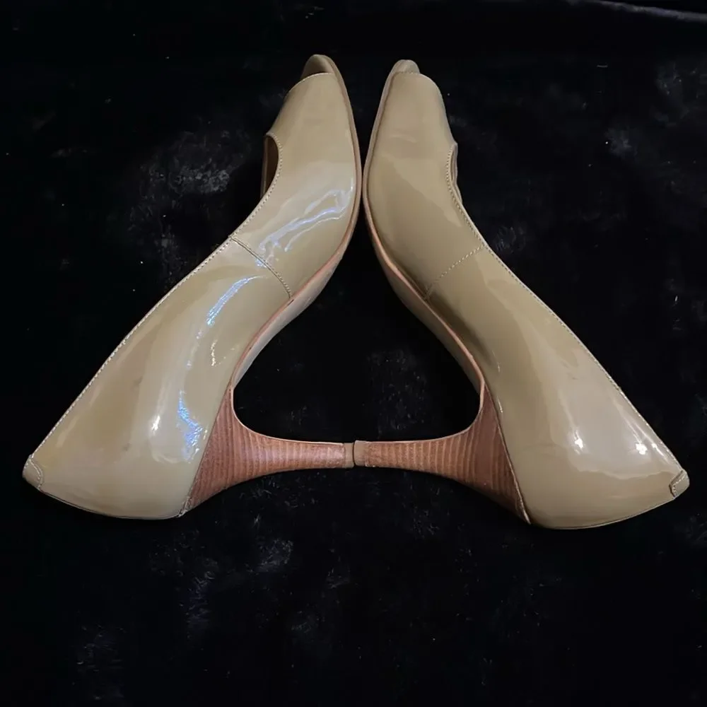 Cole Haan Air Lainey OT Pump Leather Open Toe Heels